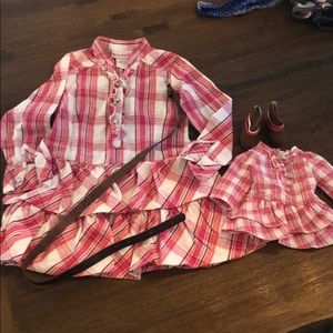 American Girl dress with matching outfit for doll